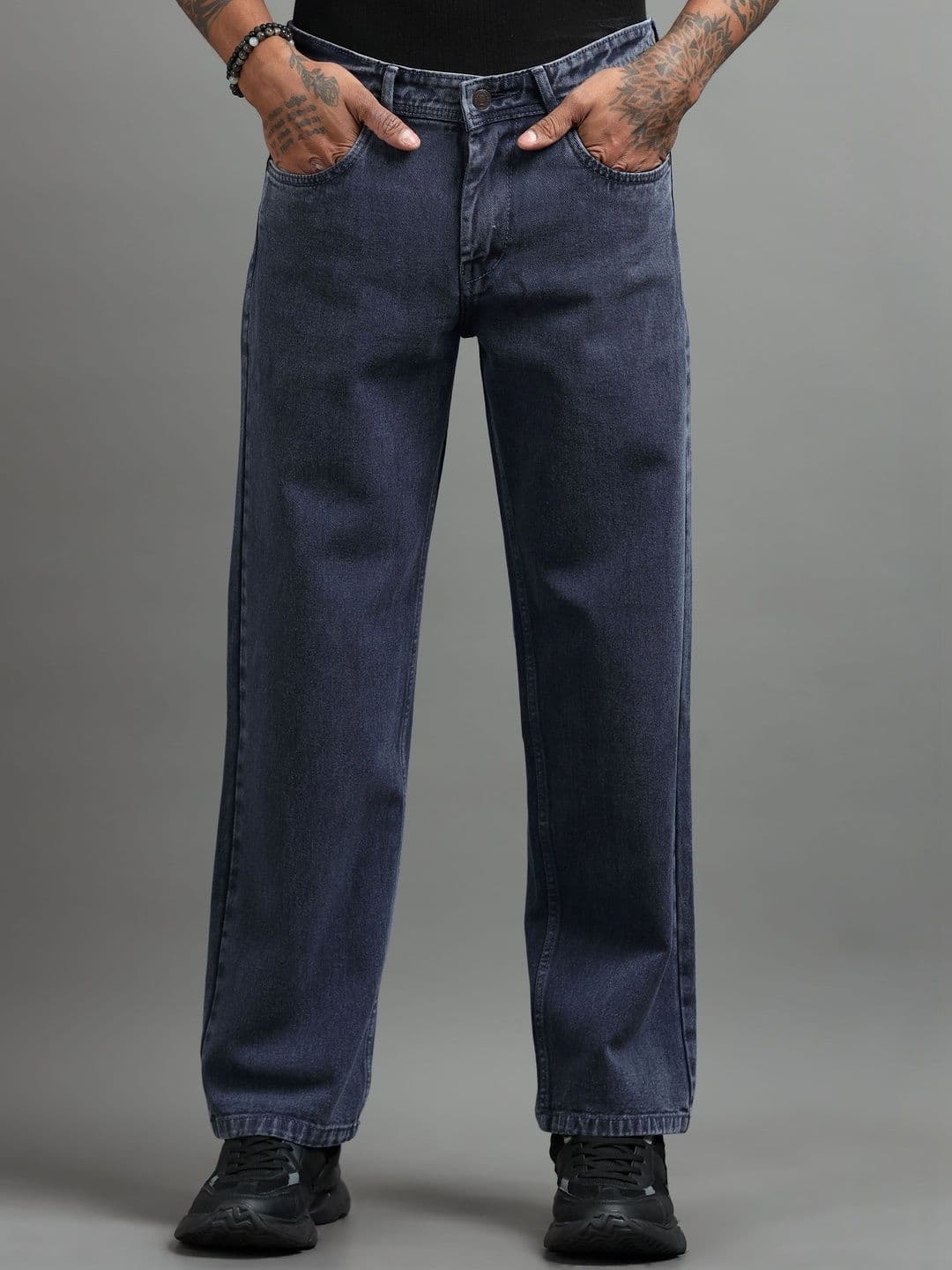 The Roadster Lifestyle Co Clean Look Baggy Jeans - view 1
