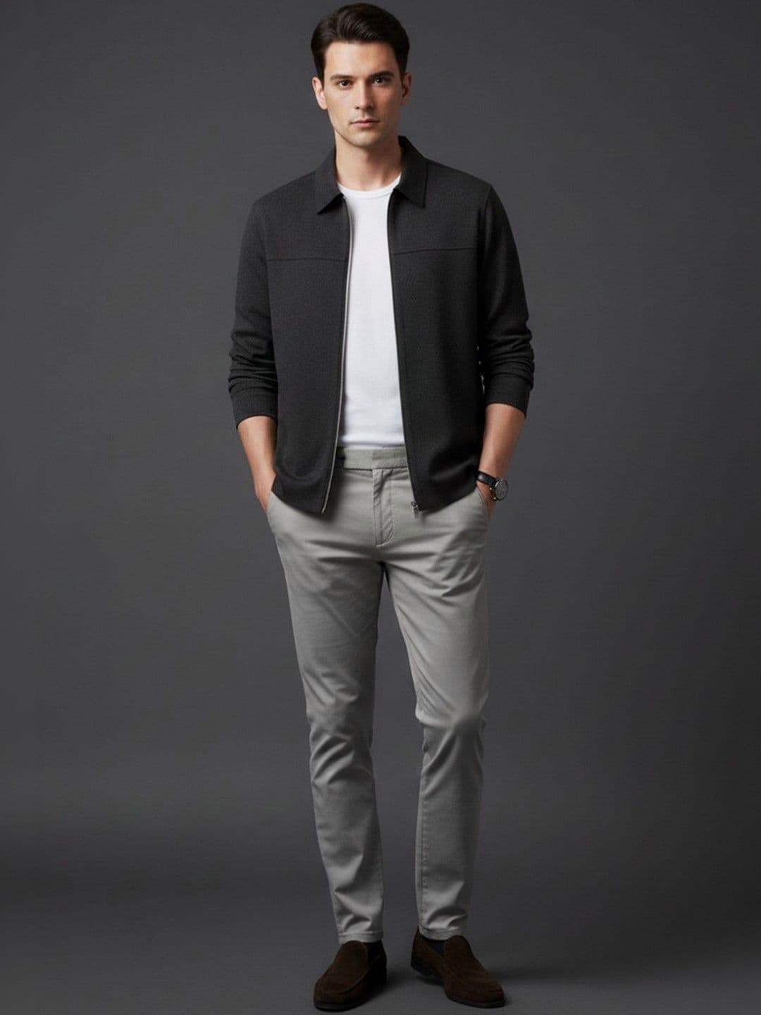 Mast & Harbour Men Lightweight Bomber Jacket - view 1