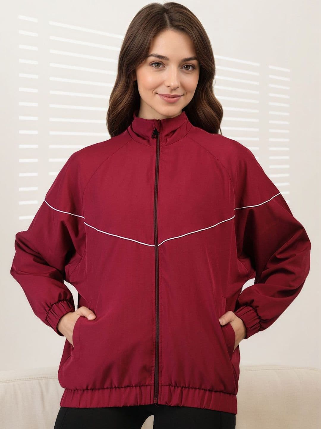 Mast & Harbour Women Windcheater Outdoor Tailored Jacket - view 1