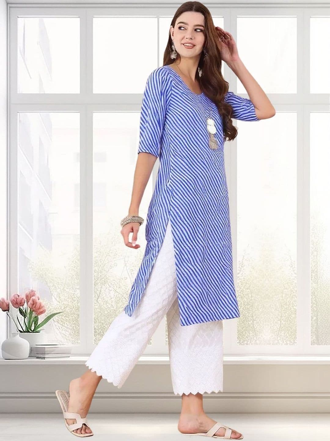 arangya Women Pack Of 3 Printed Crepe Kurta - view 1