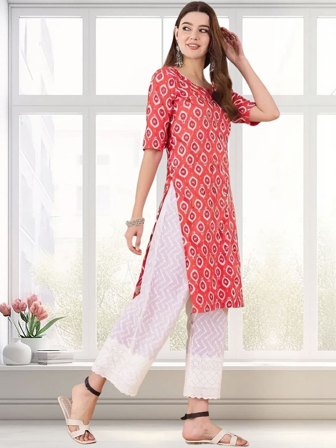 arangya Women Pack Of 3 Ethnic Motifs Printed Indie Prints Crepe Kurta - view 1