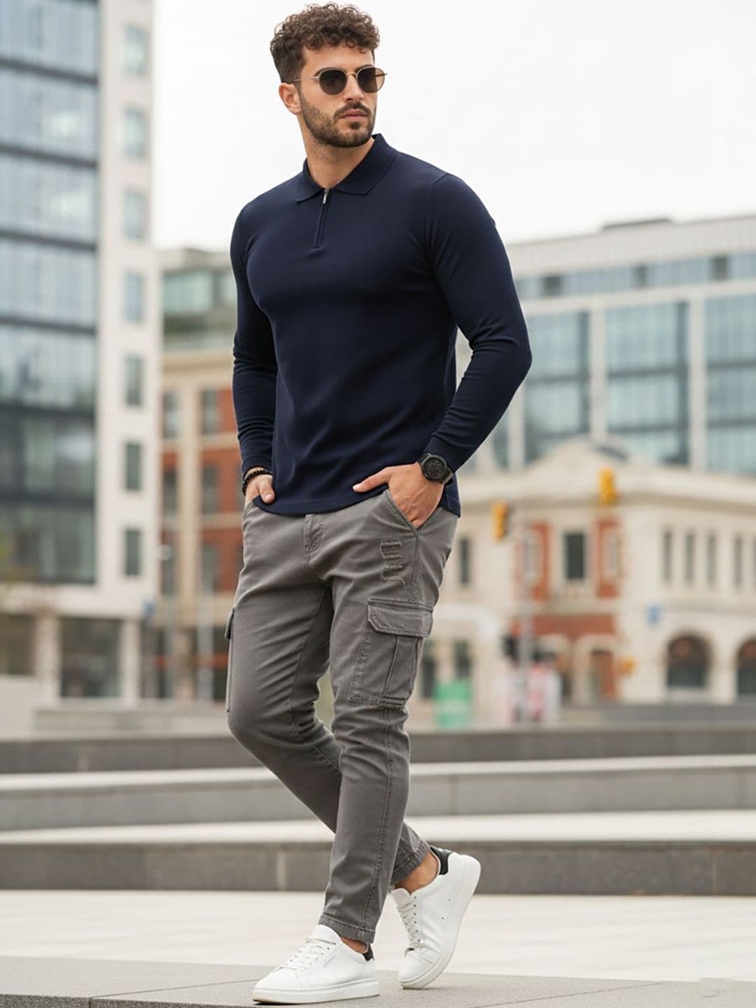 SZN Men Polo Collar T-shirt - view 1