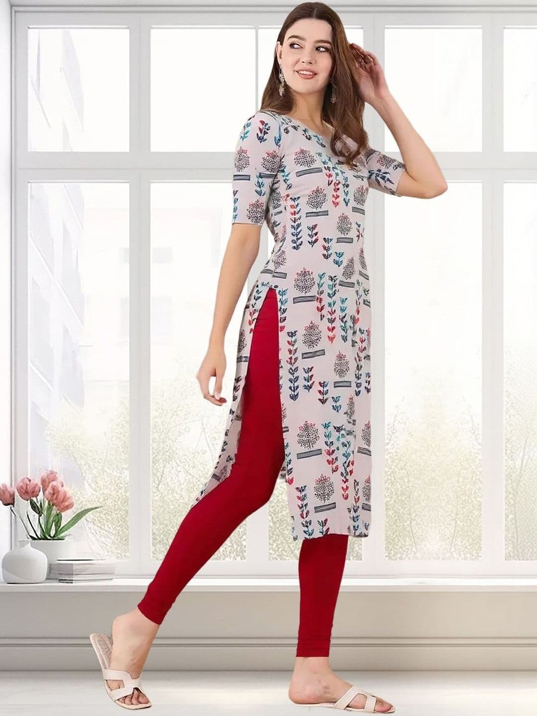 arangya Women Pack Of 3 Printed Indie Prints Crepe Kurta - view 1