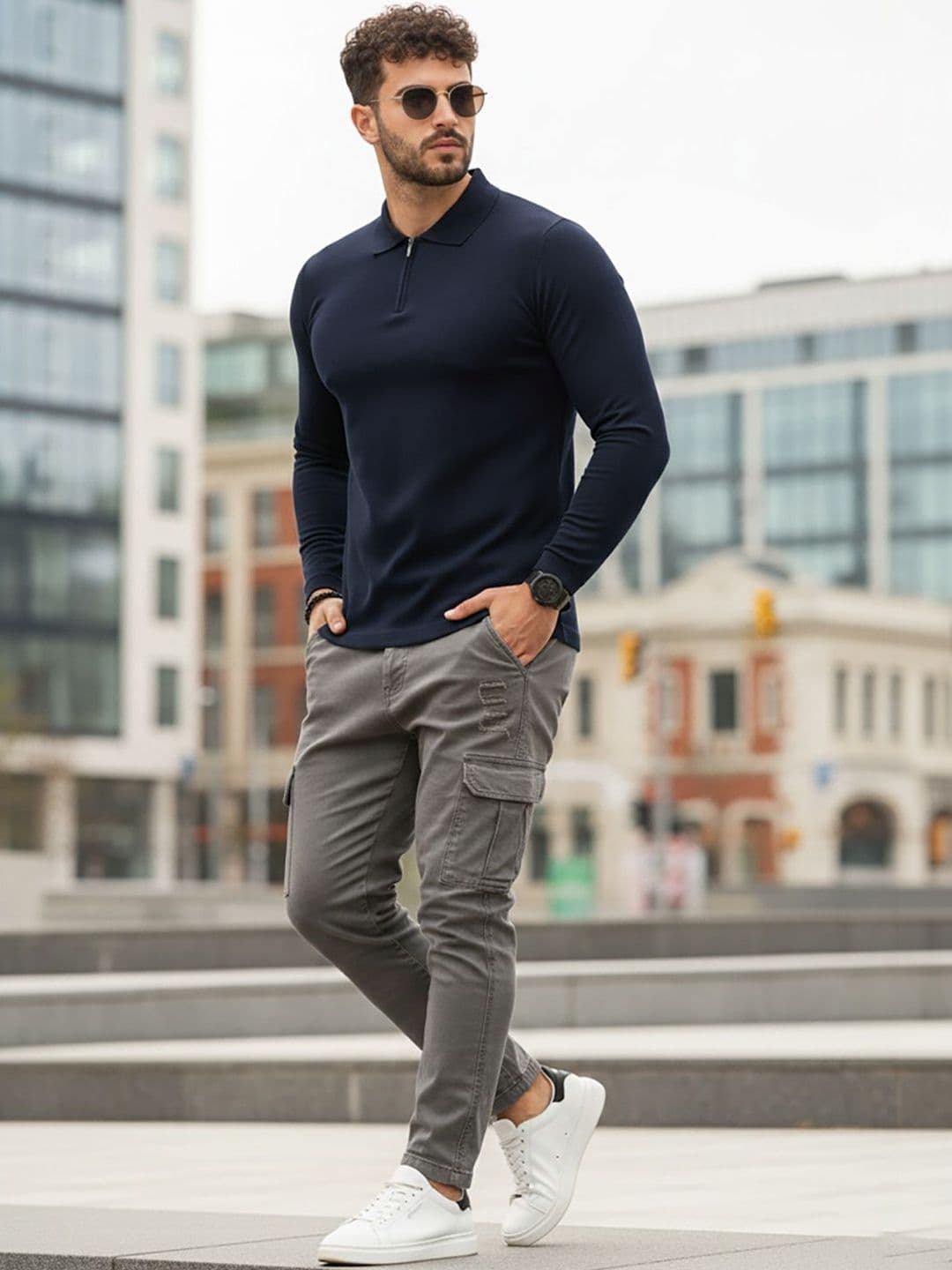 SZN Men Polo Collar T-shirt - view 1