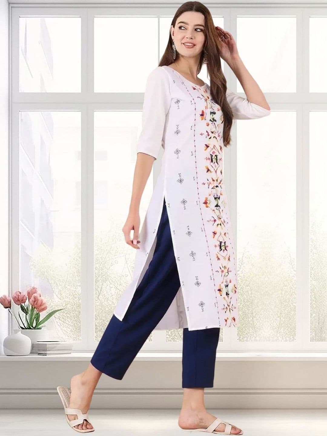 arangya Women Pack Of 3 Printed Crepe Kurta - view 1