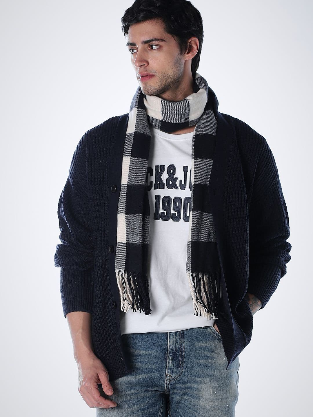 Jack & Jones Men Ribbed Cardigan - view 1