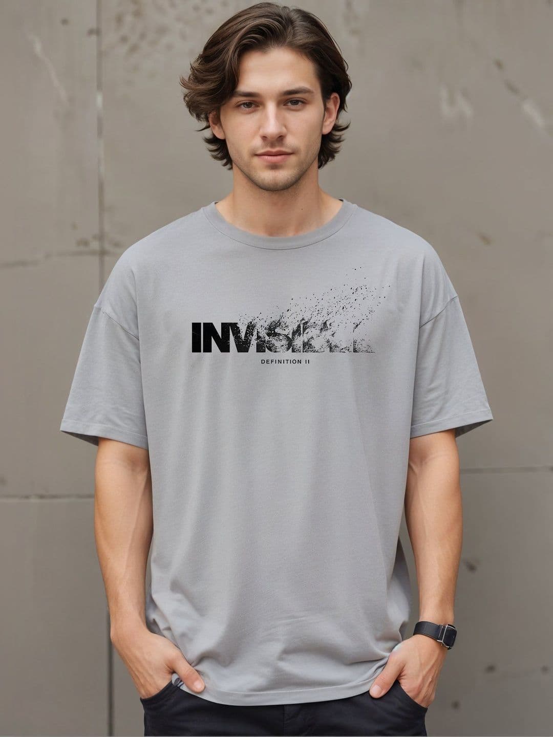 SMARTEES Men Oversized Typography Printed T-shirt - view 1