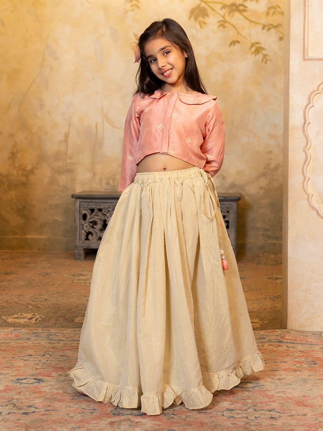 SHORGUL Girls Ready to Wear Lehenga & Shirt - view 1