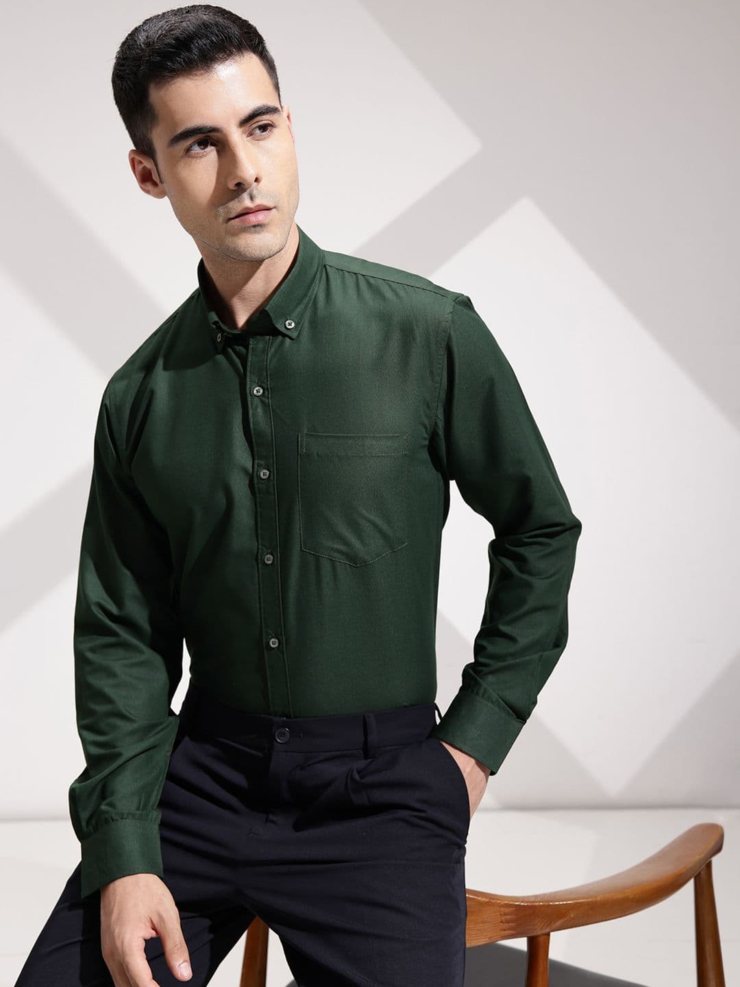 INVICTUS Slim Fit Button-Down Collar Formal Shirt - view 1
