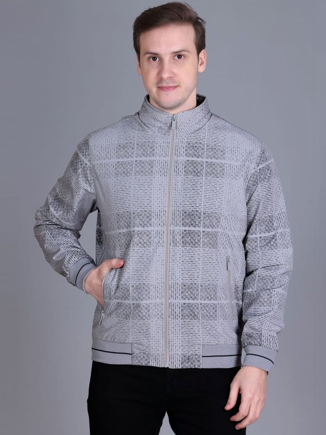 Rare Times Men Checked Lightweight Bomber Jacket - view 1