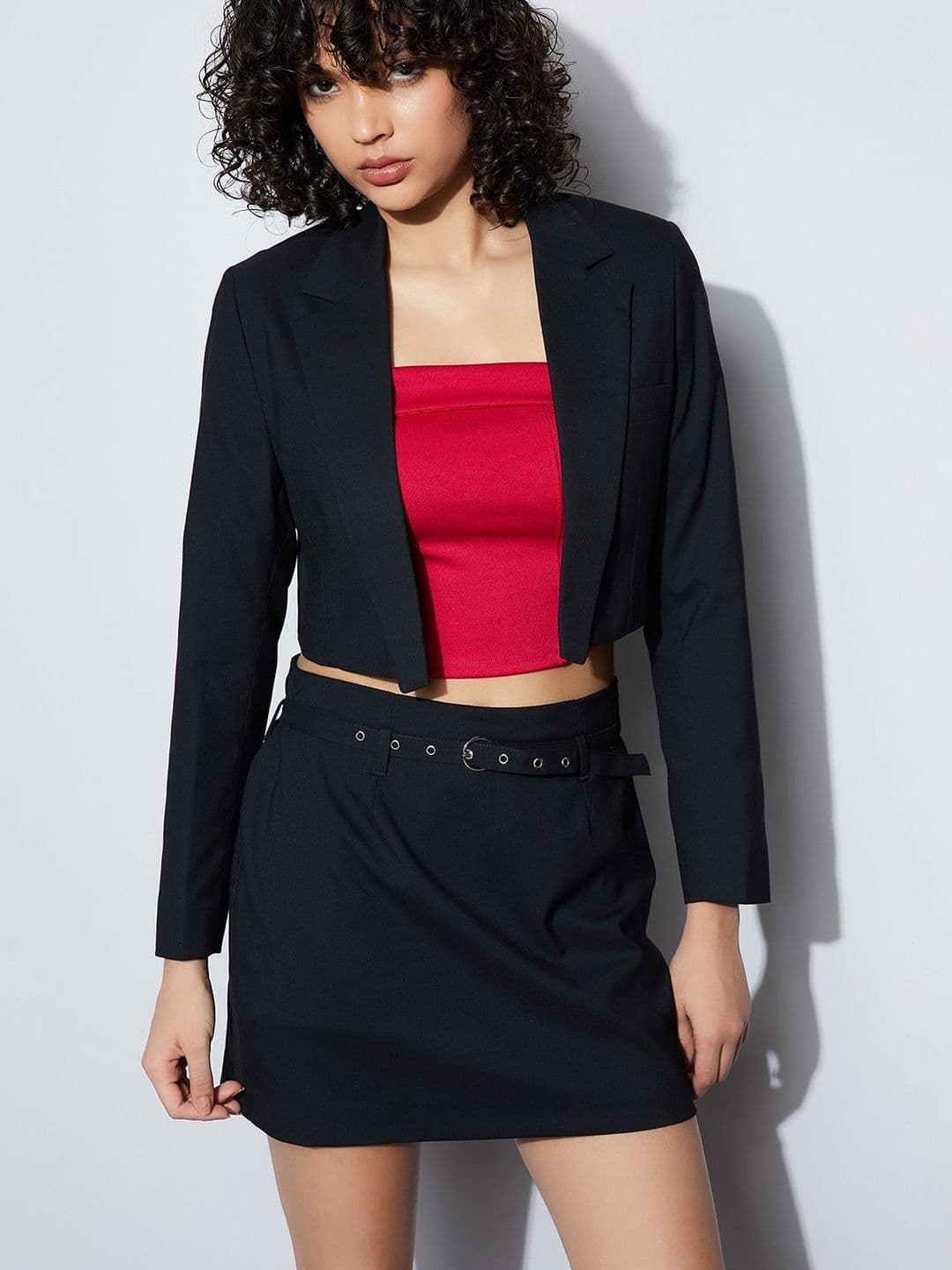 Ginger by Lifestyle Women Crop Open Front Jacket - view 1