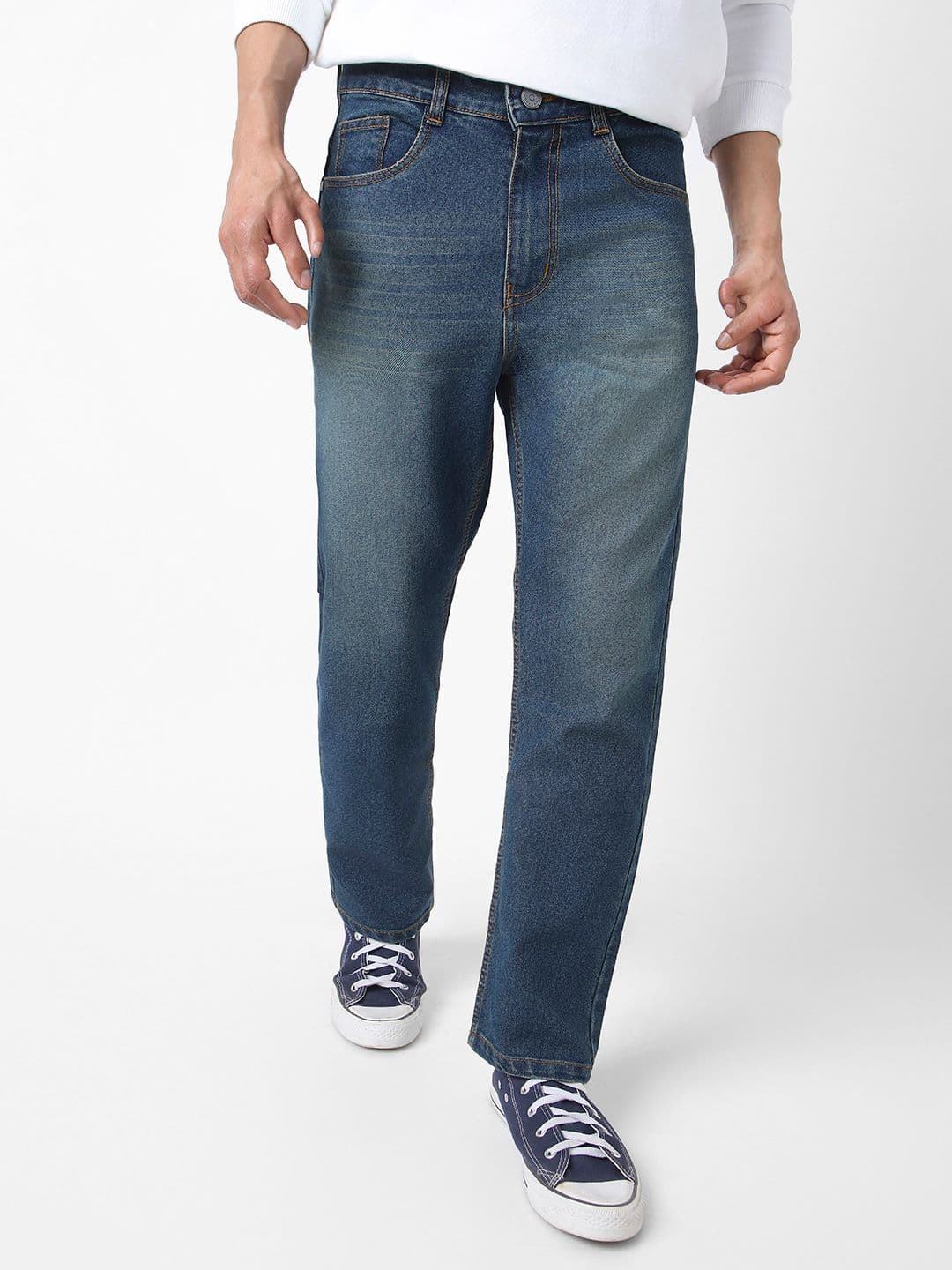 Urbano Fashion Men Straight Fit Heavy Washed Jeans Stretchable - view 1