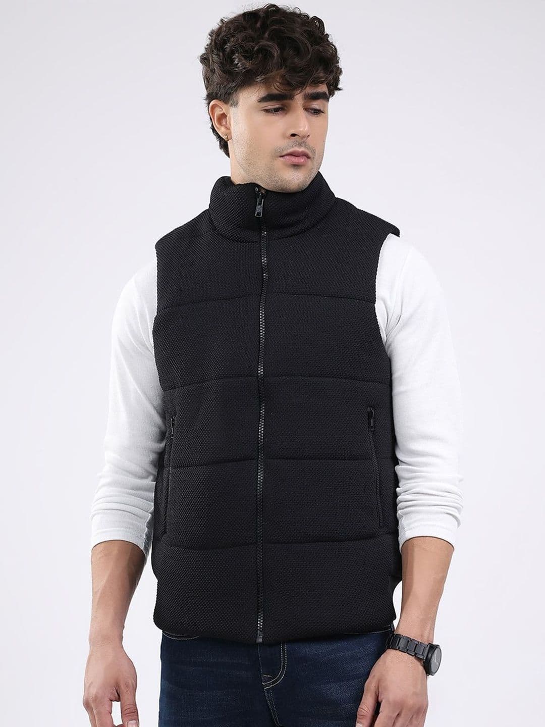 Monte Carlo Men Woollen Puffer Jacket - view 1