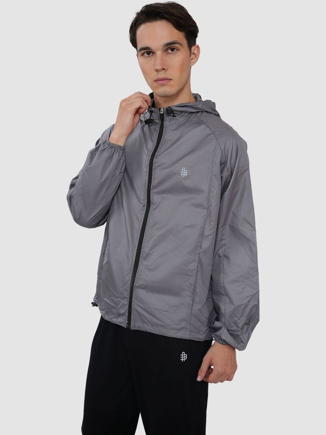 Bonjour Men Brand Logo Woollen Lightweight Training or Gym Sporty Jacket - view 1