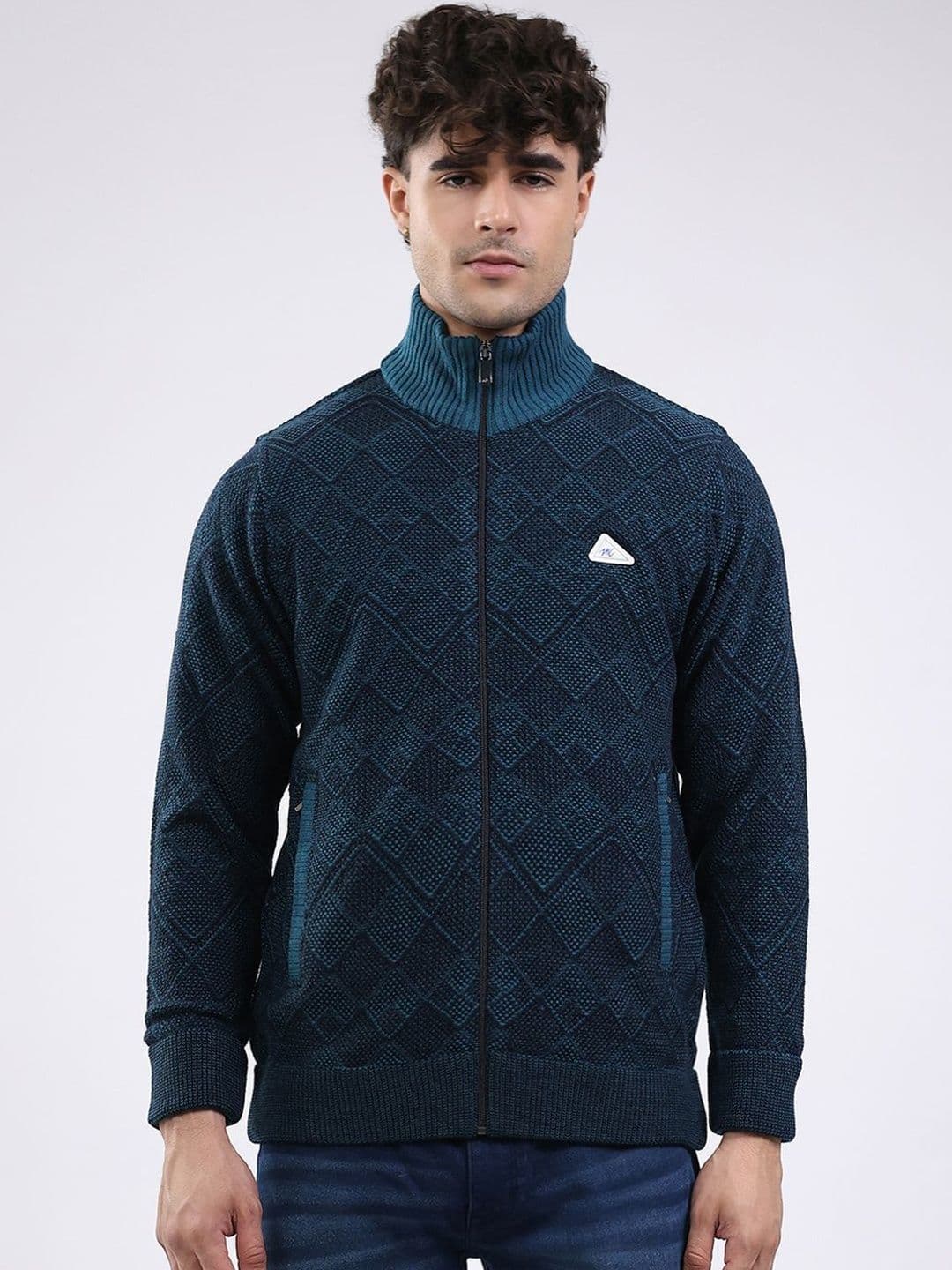 Monte Carlo Men Woollen Puffer Jacket - view 1