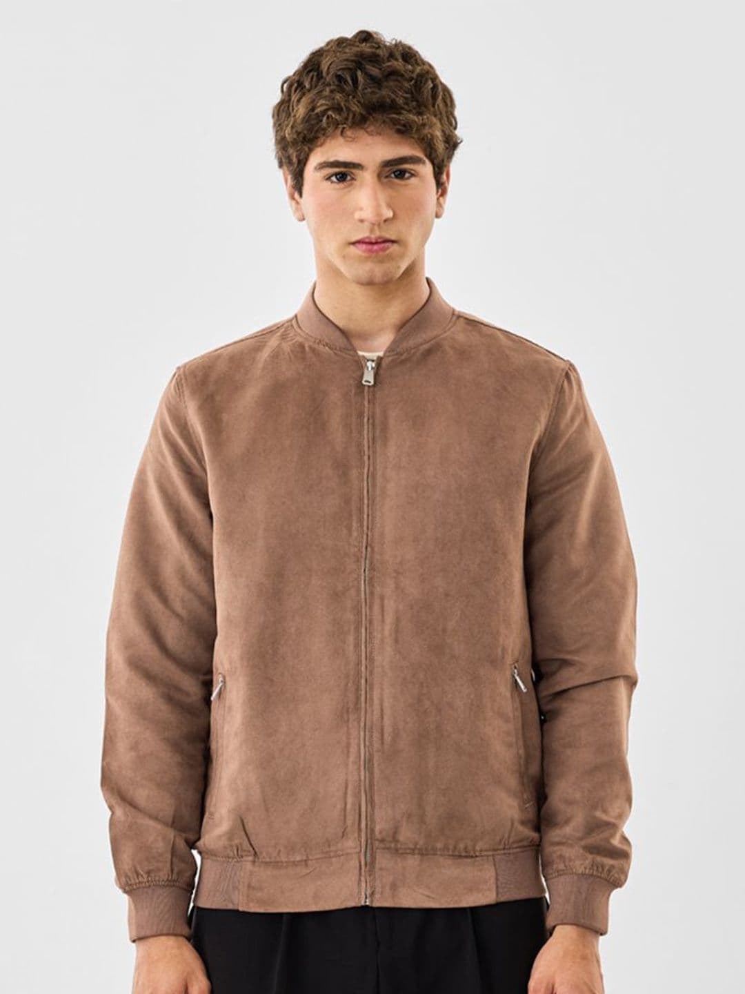 Snitch Brown Solid Jacket - view 1