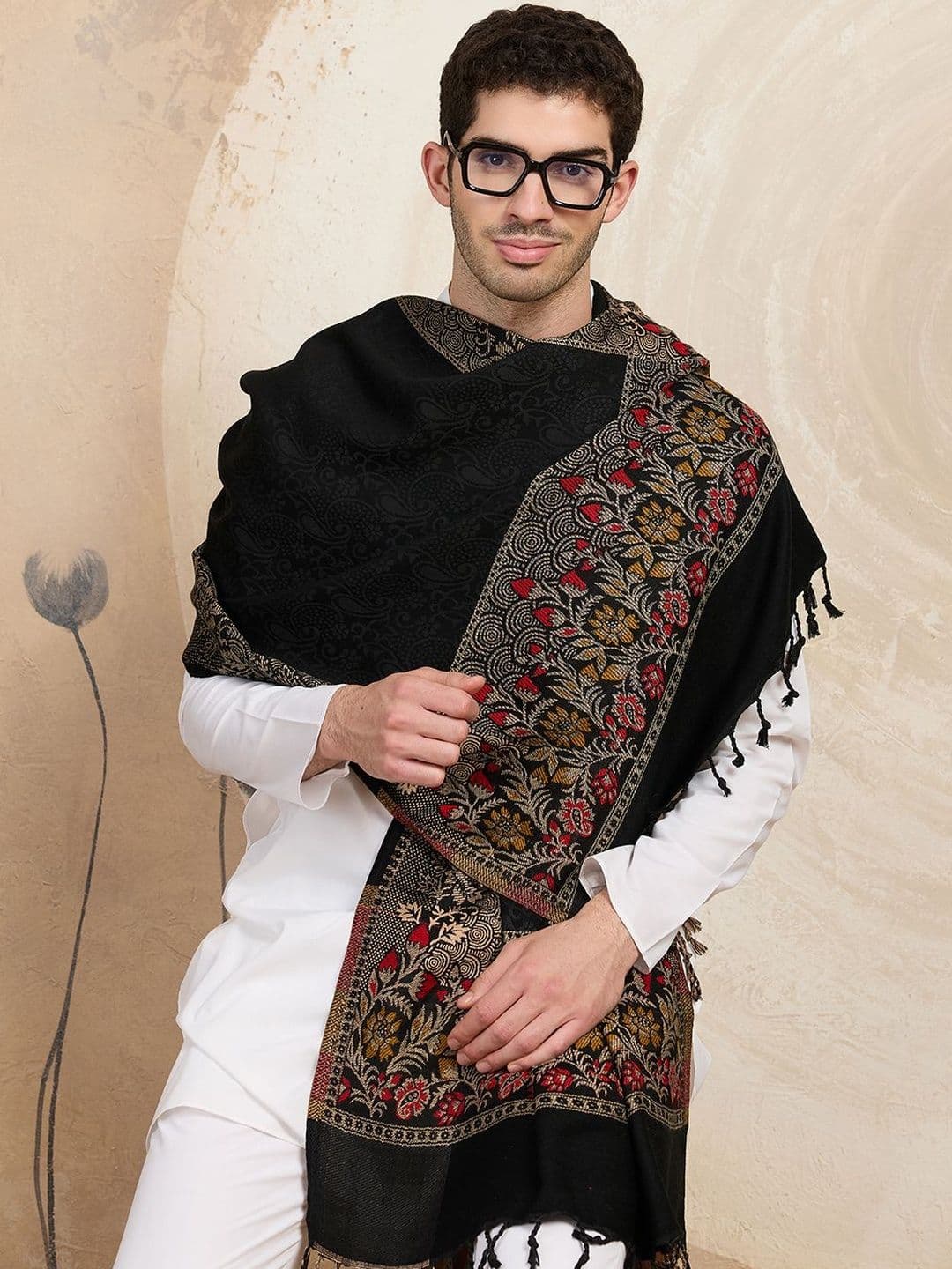 WEAVERS VILLA Men Merino Wool Mufflers - view 1