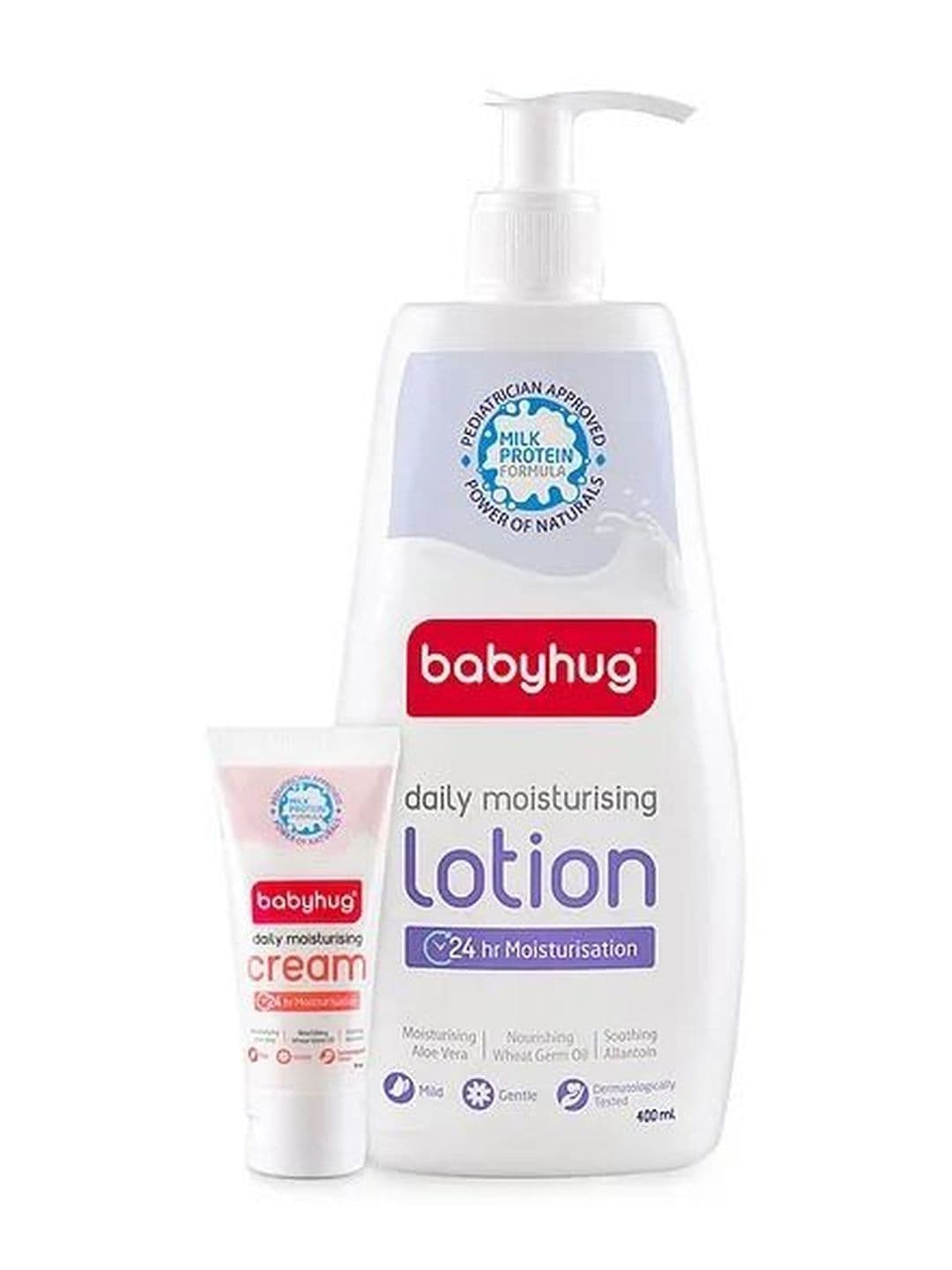 Babyhug Set Of 2 Moisturizing Lotion 400 ml With Milky Cream 50 g - view 1