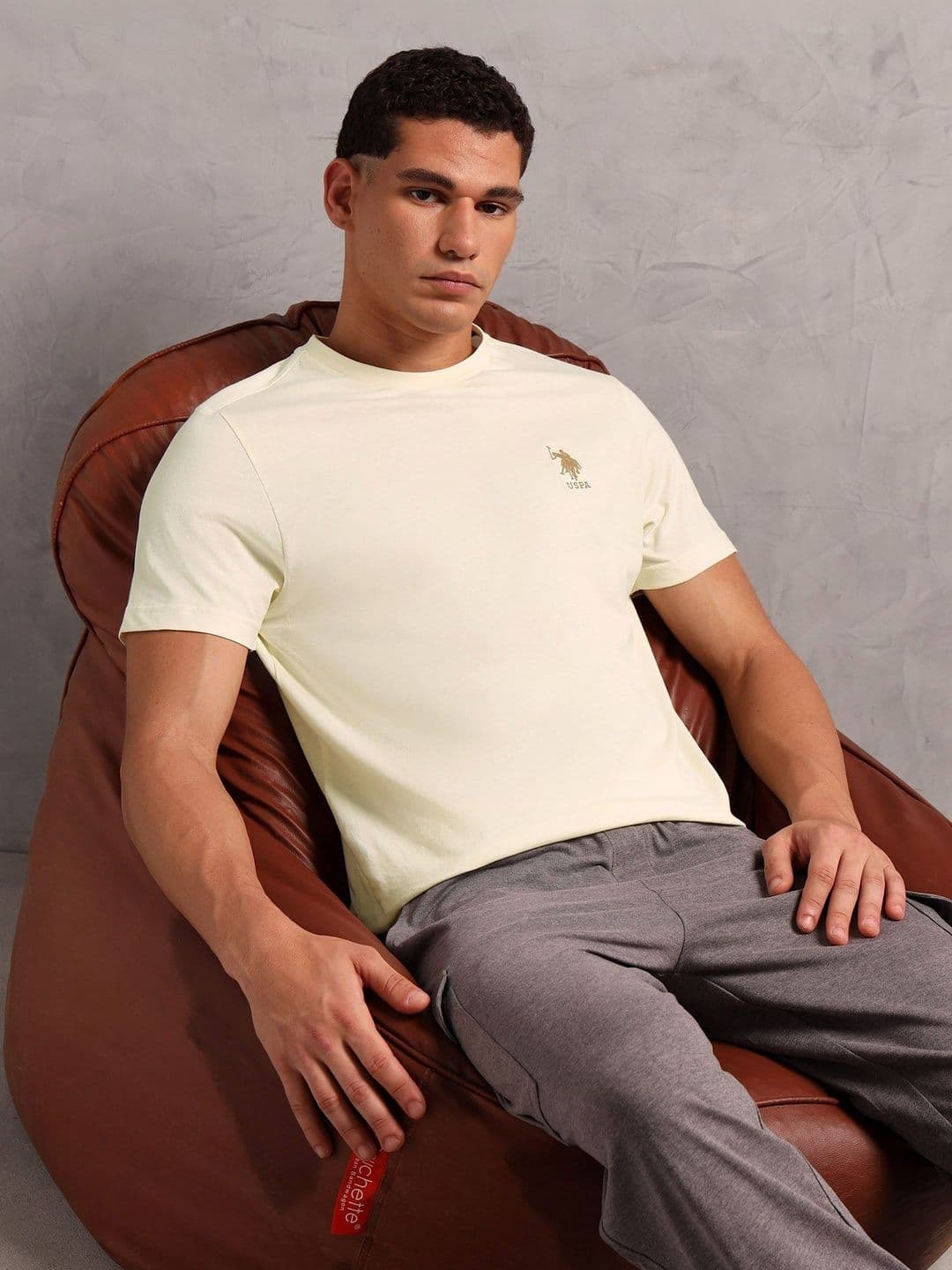U.S. Polo Assn. Men Pure Cotton Lounge T-Shirt - view 1