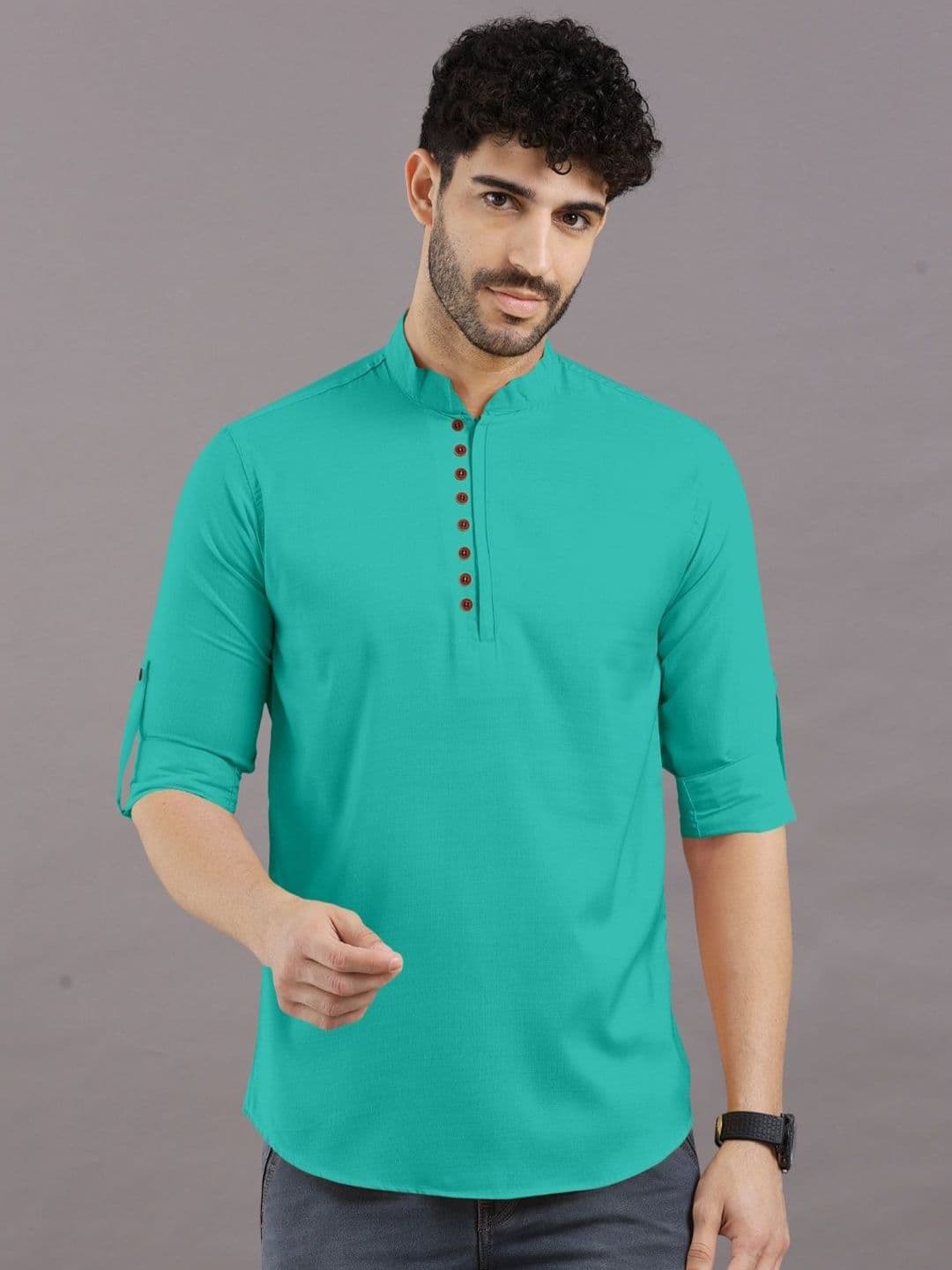 VTEXX Men Thread Work Kurta - view 1