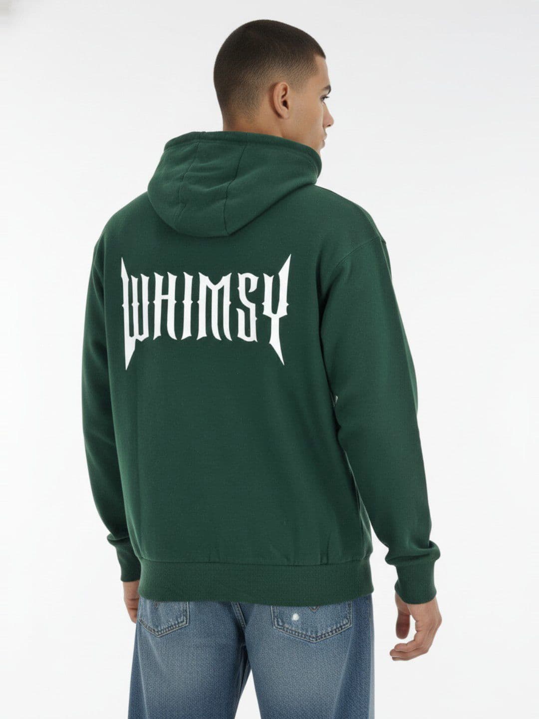 glitchez Typography Applique Detail Printed Terry Pullover - view 1