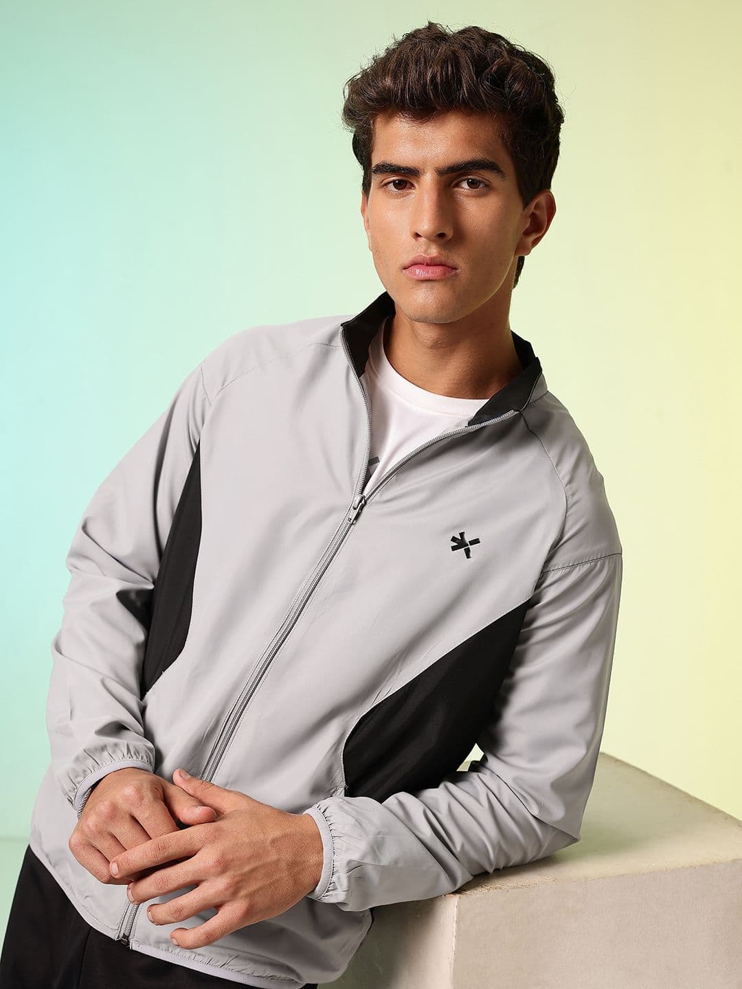 HRX by Hrithik Roshan Colourblocked Mock Collar Training Sporty Jacket - view 1