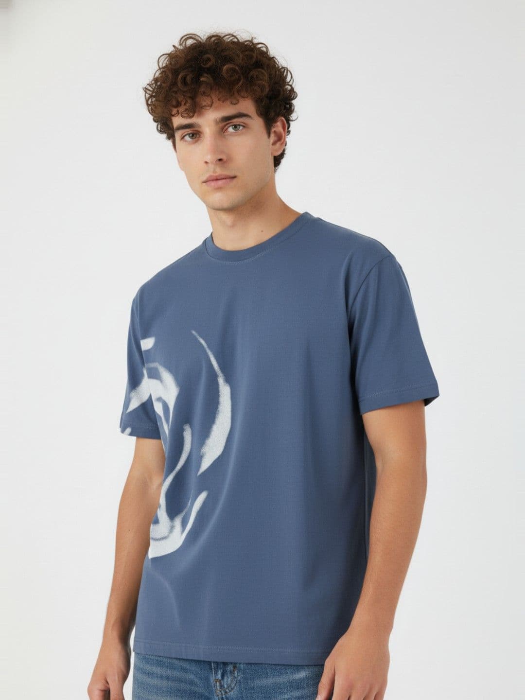glitchez Abstract Printed T-shirt - view 1