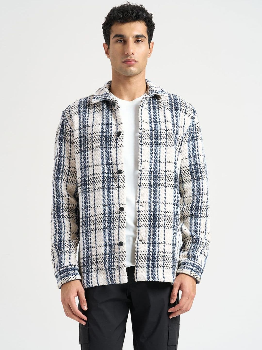 SELECTED Men Checked Woven Jacket - view 1