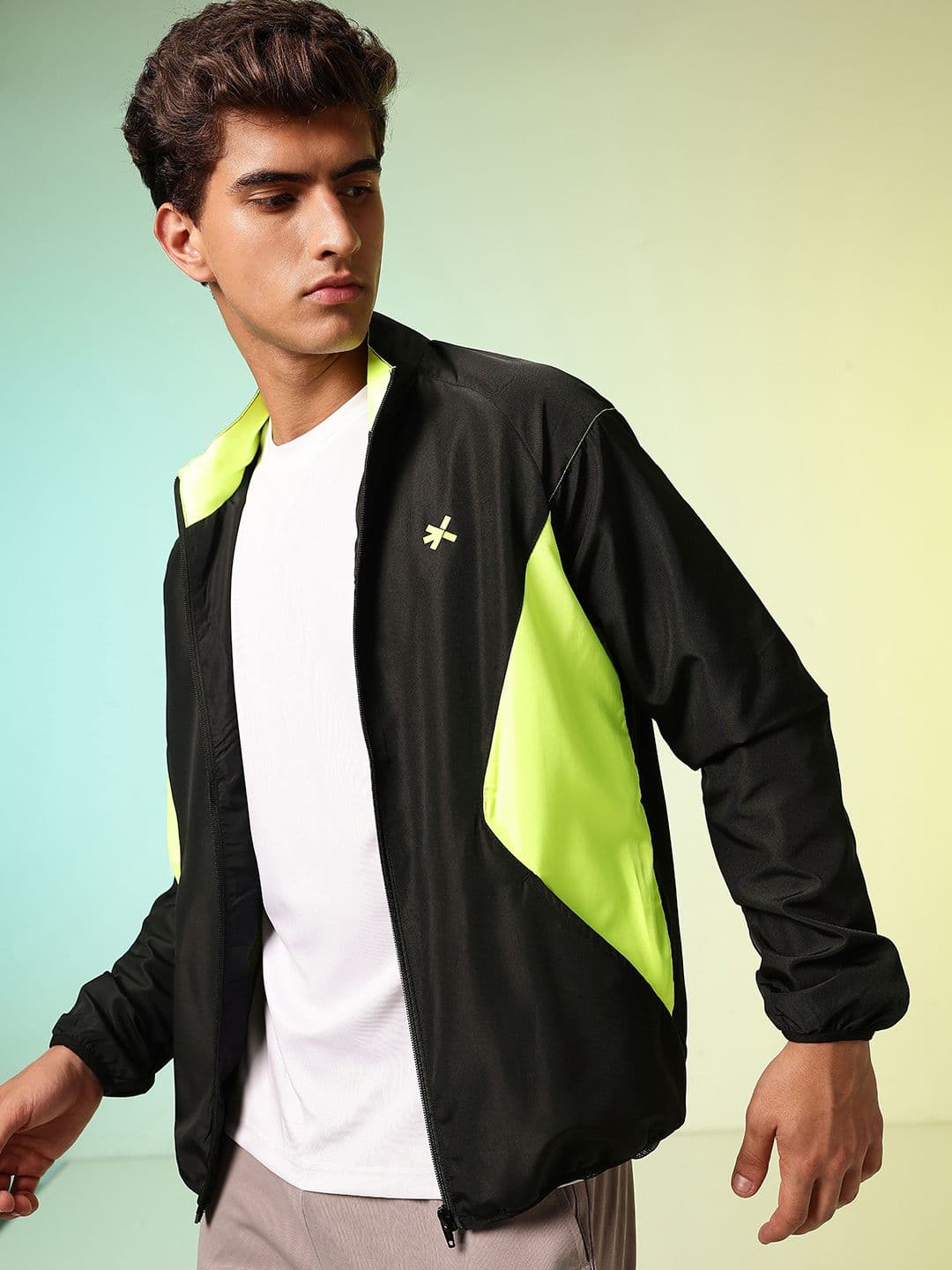 HRX by Hrithik Roshan Colourblocked Mock Collar Training Sporty Jacket - view 1