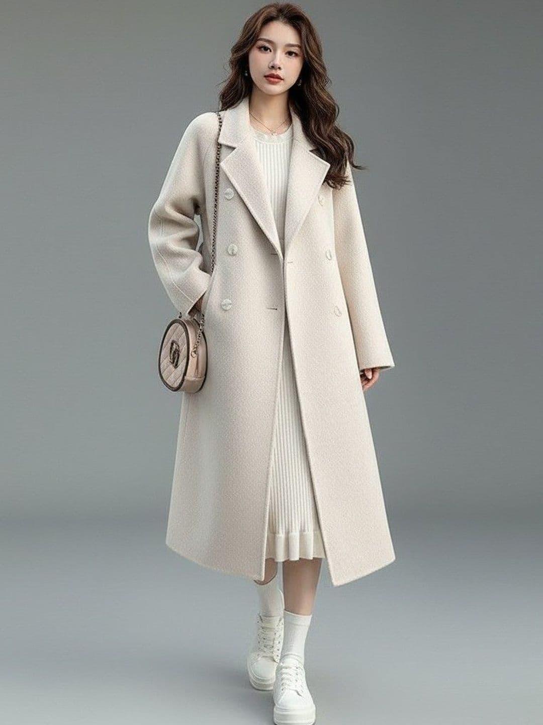 Mast & Harbour Notch Lapel Overcoat - view 1