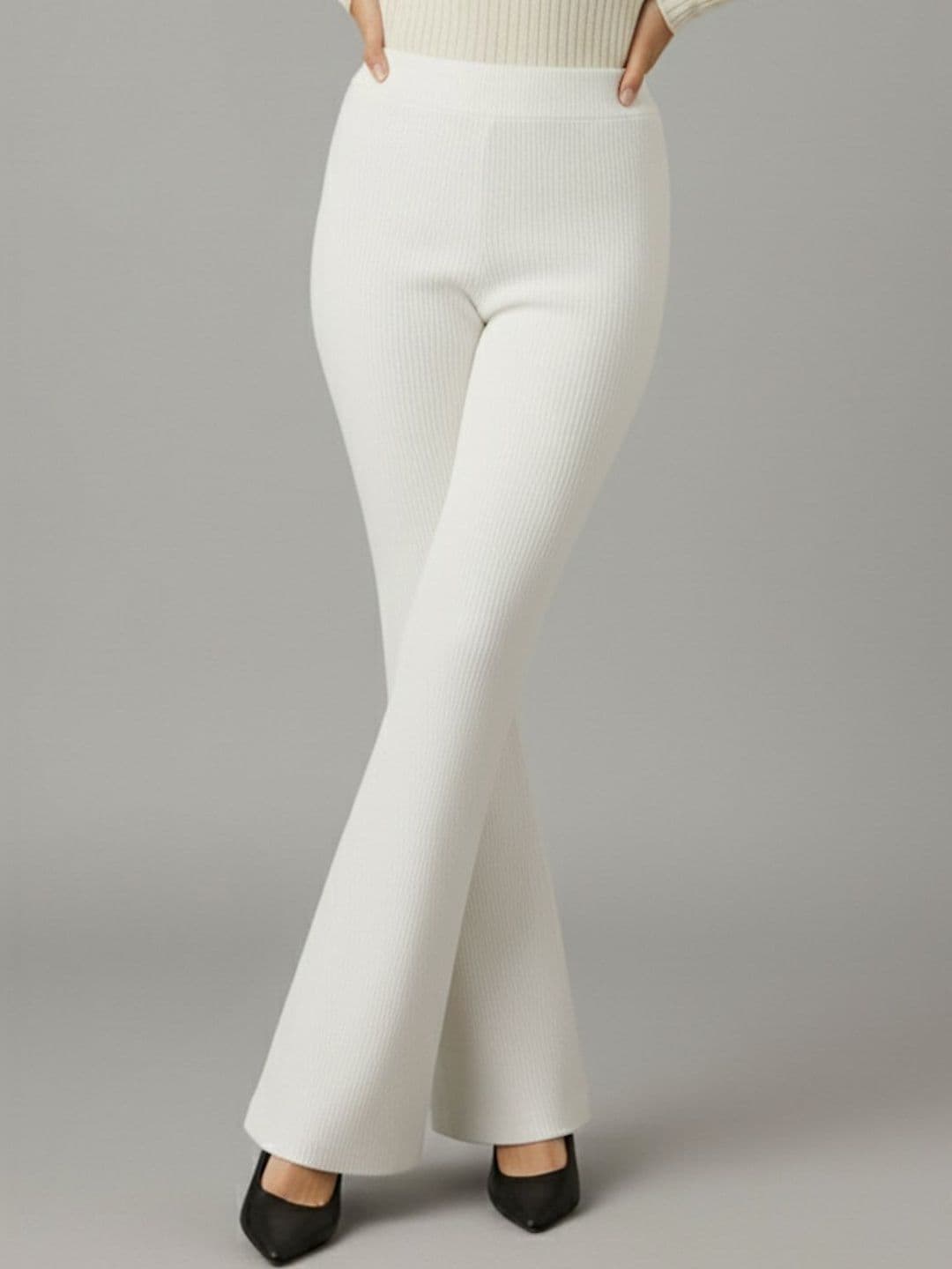Plus Size Women Comfort Wrinkle Free Trousers - view 1