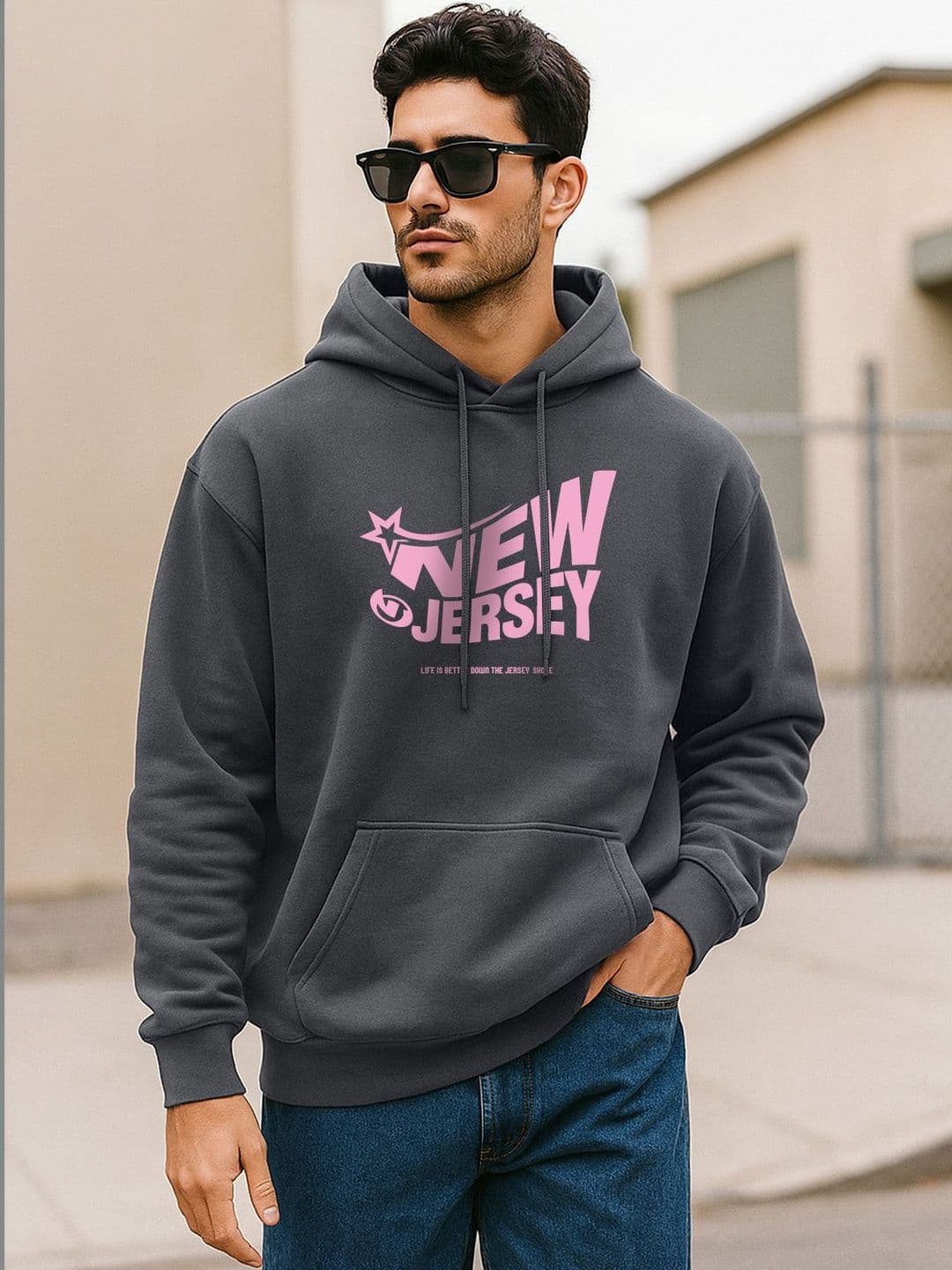 VEIRDO Men Printed Hooded Sweatshirt - view 1