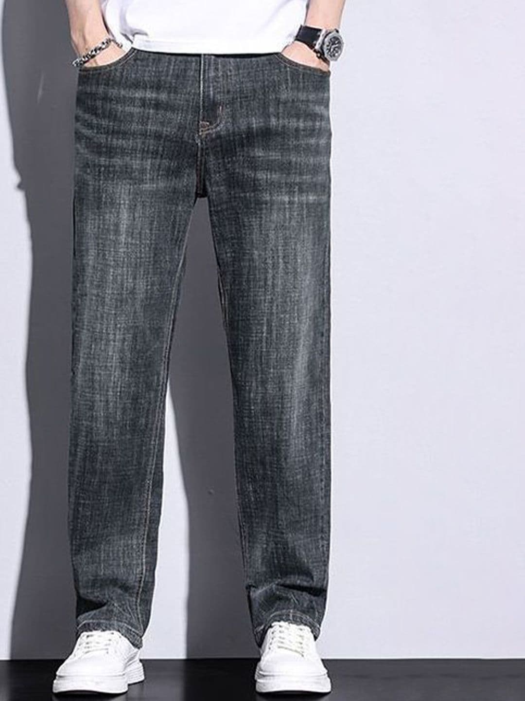 StyleCast x Revolte Men Regular Fit Mid-Rise Heavy Fade Jeans - view 1