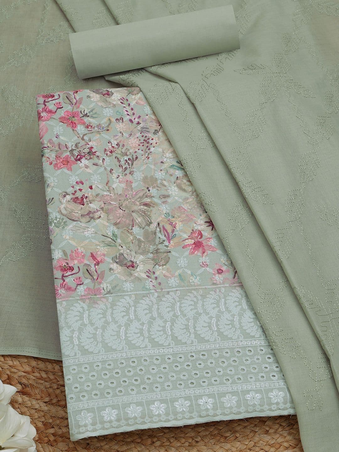Soch Printed Unstitched Dress Material - view 1