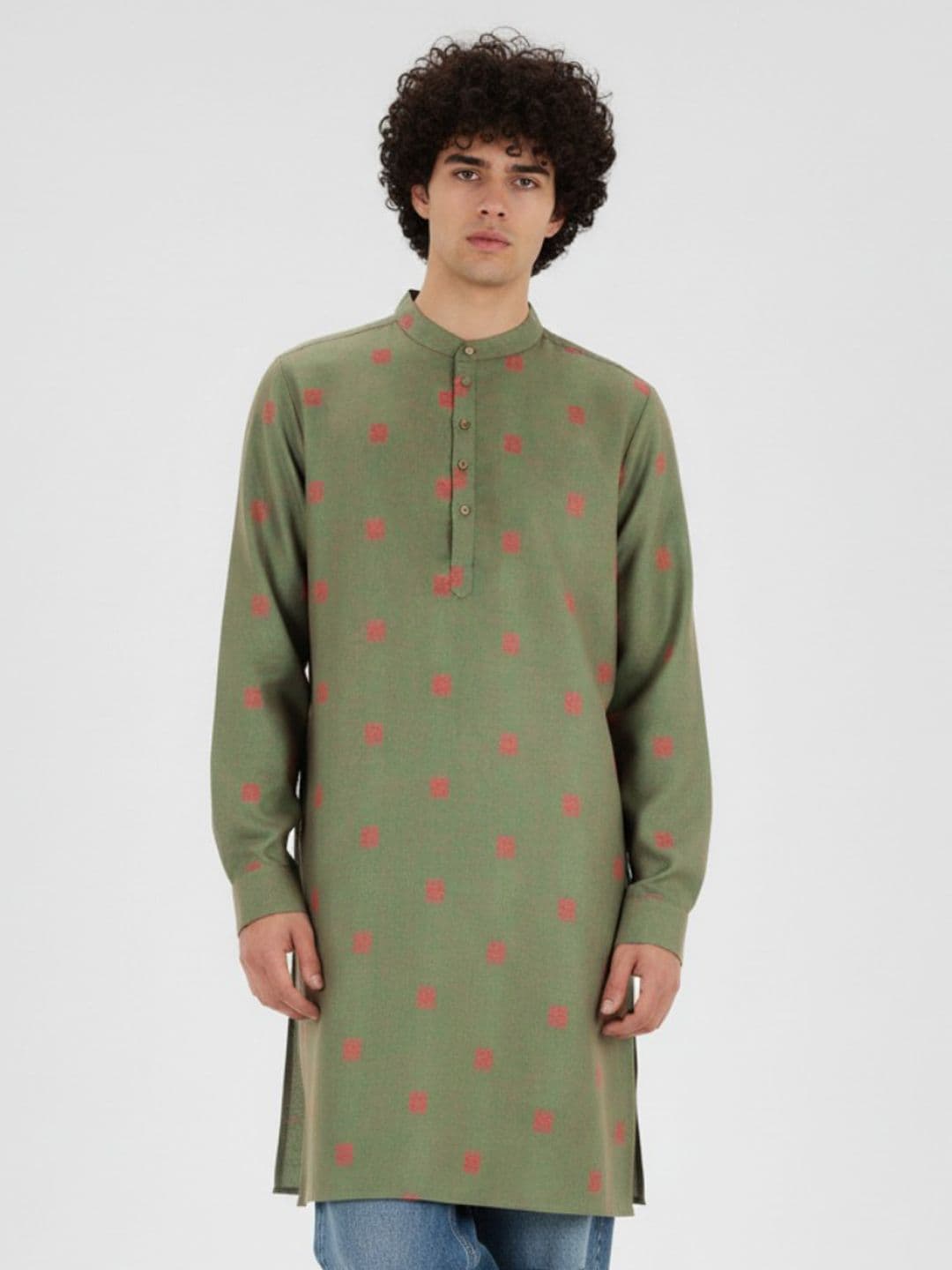 Anouk Rustic Geometric Printed Kurta - view 1