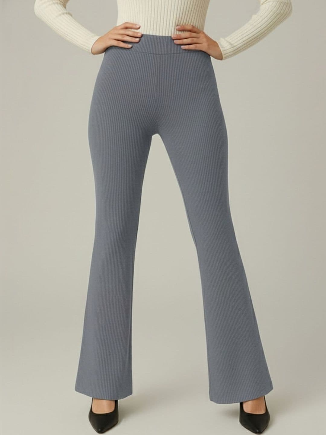 Plus Size Women Comfort Wrinkle Free Trousers - view 1