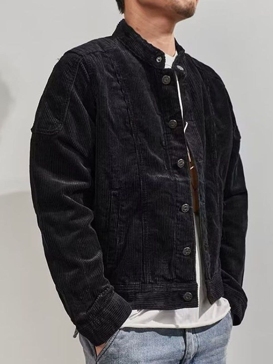 StyleCast x Revolte Stand Collar Long Sleeves Tailored Jacket - view 1
