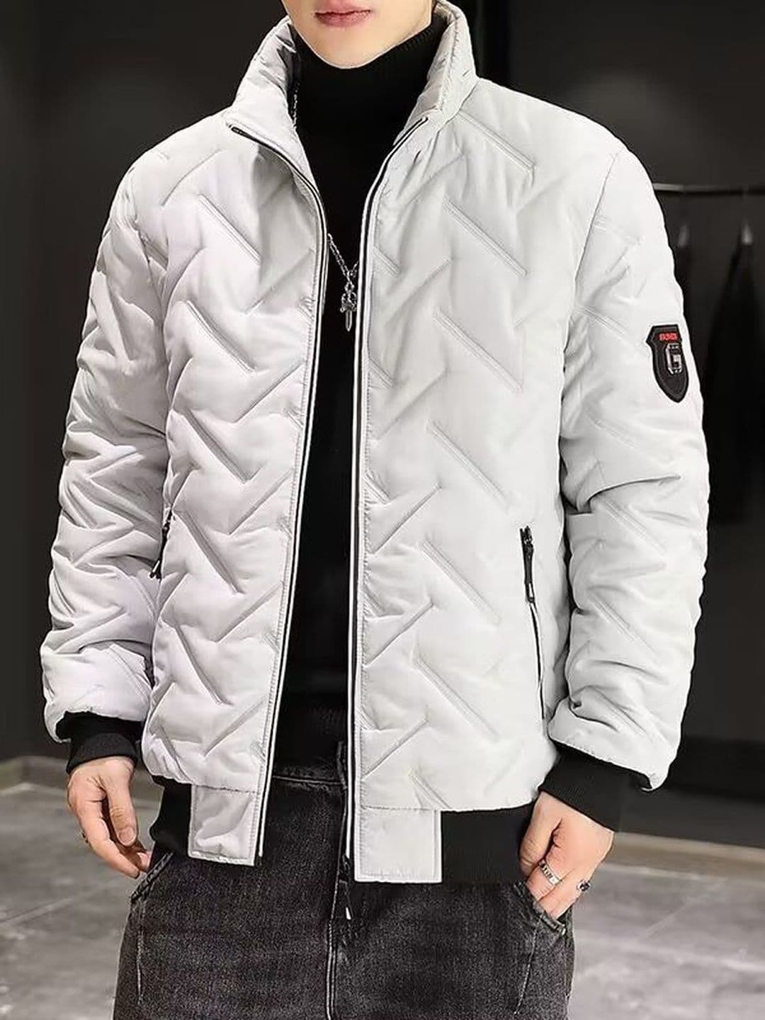 StyleCast x Revolte Stand Collar Long Sleeves Puffer Jacket - view 1