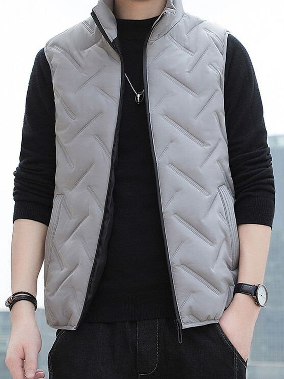 StyleCast x Revolte StyleCast x Revolte Stand Collar Puffer Jacket - view 1