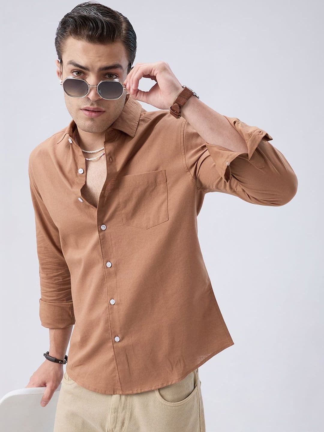VASTRADO Men Classic Slim Fit Casual Shirt - view 1