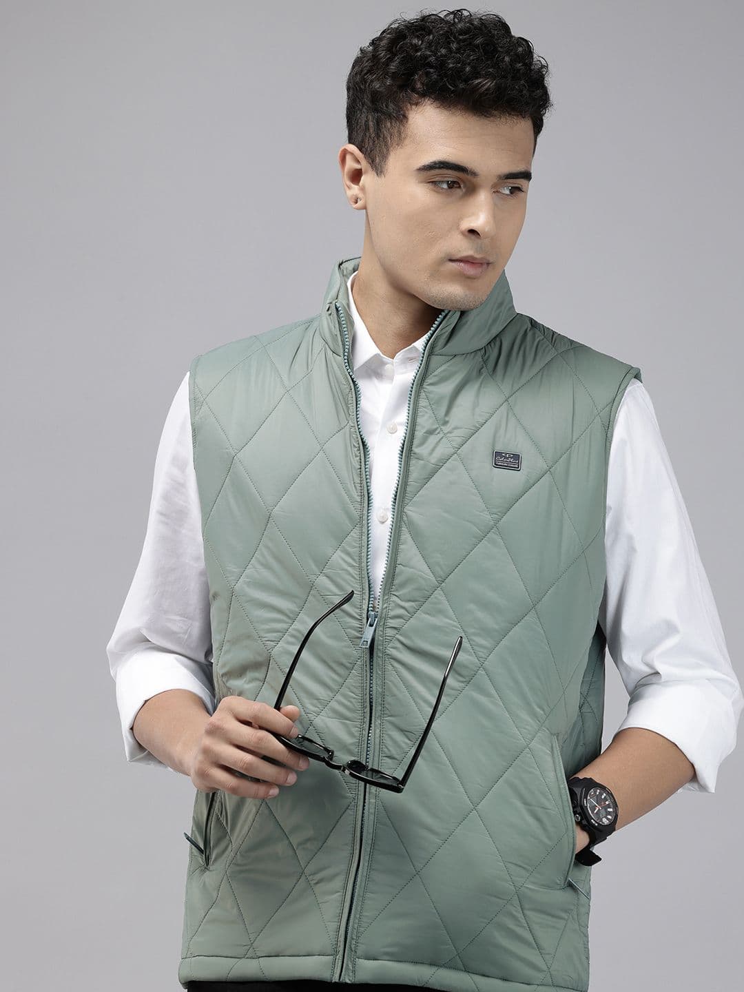 ColorPlus Mock Collar Quilted Jacket - view 1