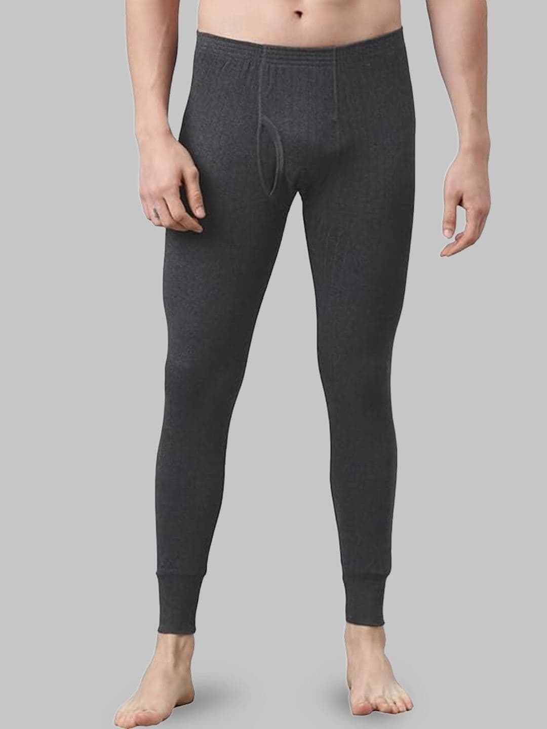 MACHO Sporto Men Ribbed Mid-Rise Ultima Plus Thermal Bottoms - view 1