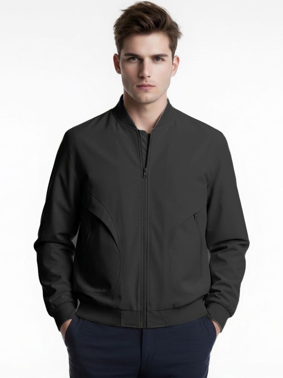 StyleCast x Revolte Men Bomber Jacket - view 1