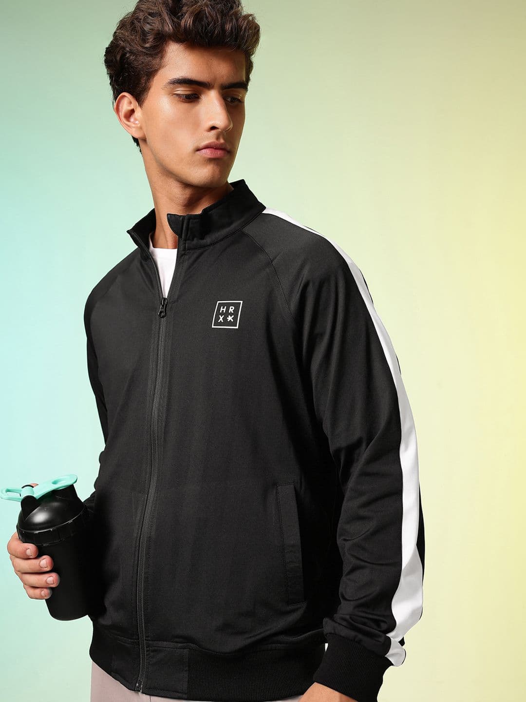 HRX by Hrithik Roshan Striped Training Sporty Jacket - view 1