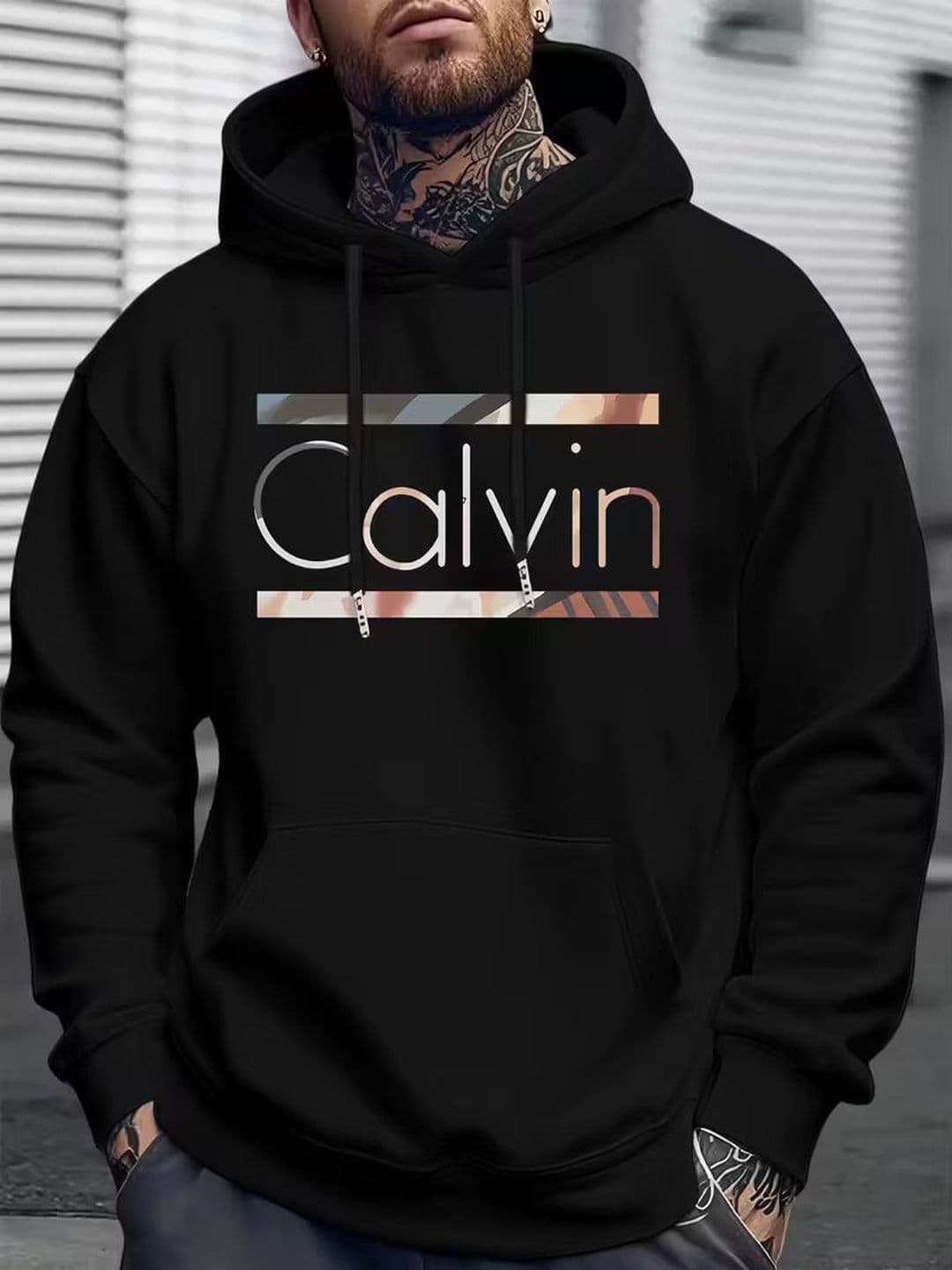 LAUREN ADAMS Men Printed Hooded Sweatshirt - view 1