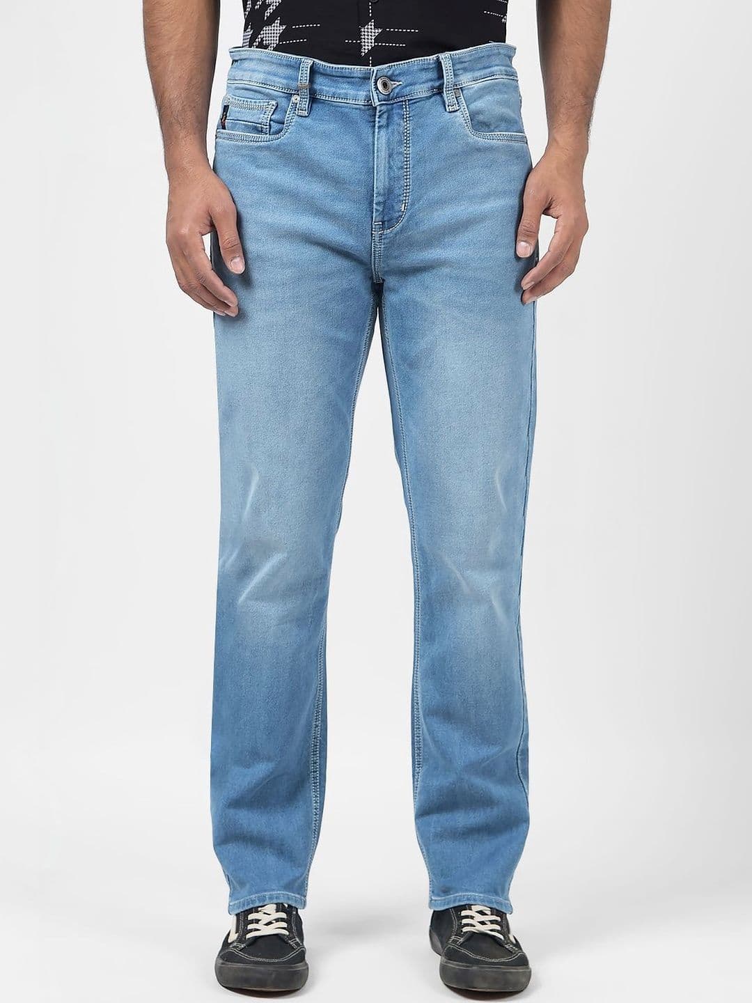 Numero Uno Men Slim Fit Mid-Rise Light Fade Stretchable Jeans - view 1