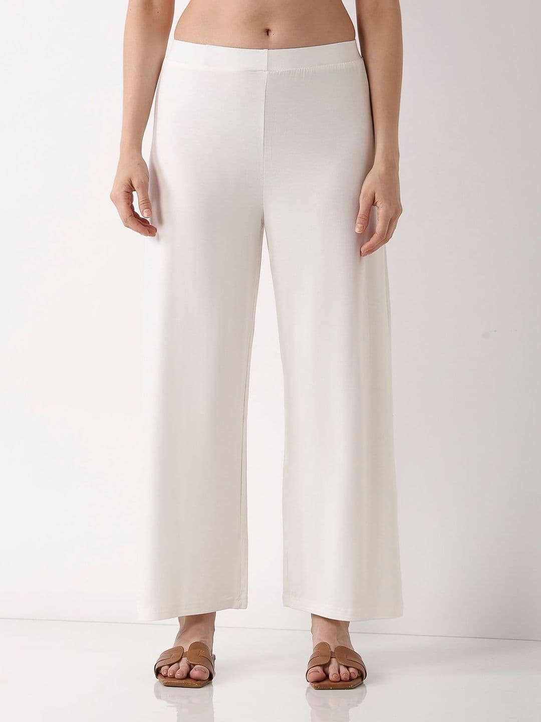 Biba Women Solid Straight Palazzos - view 1