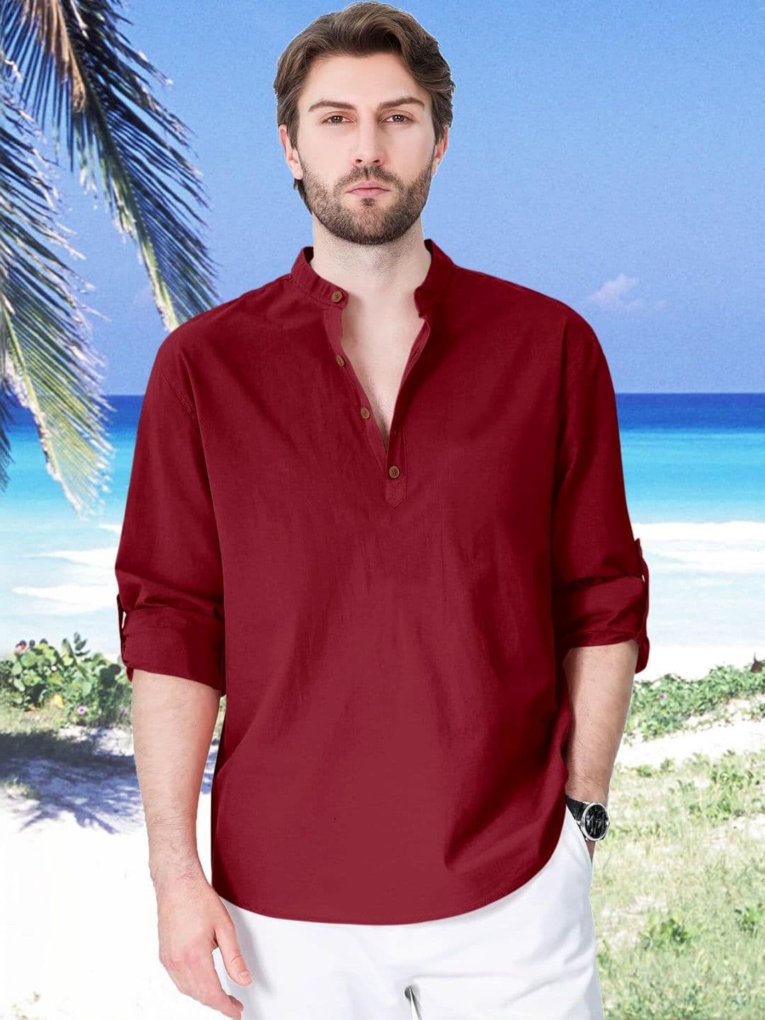 ZELINCO Men Thread Work Kurta - view 1