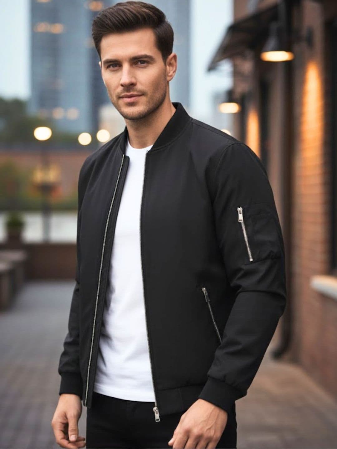 MIA FASHION Men Water Resistant Bomber Jacket - view 1