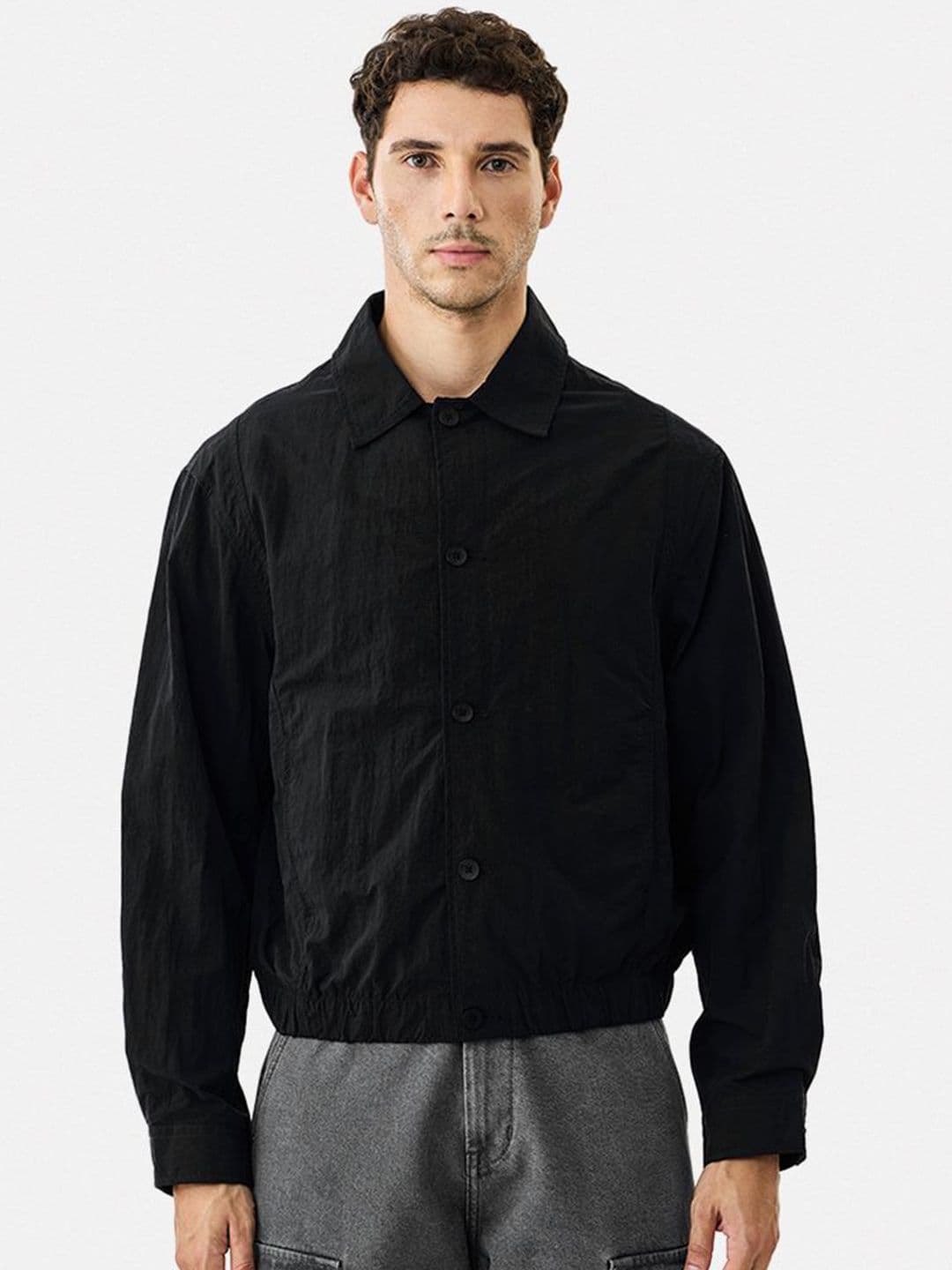 Snitch Black Plain Jacket - view 1